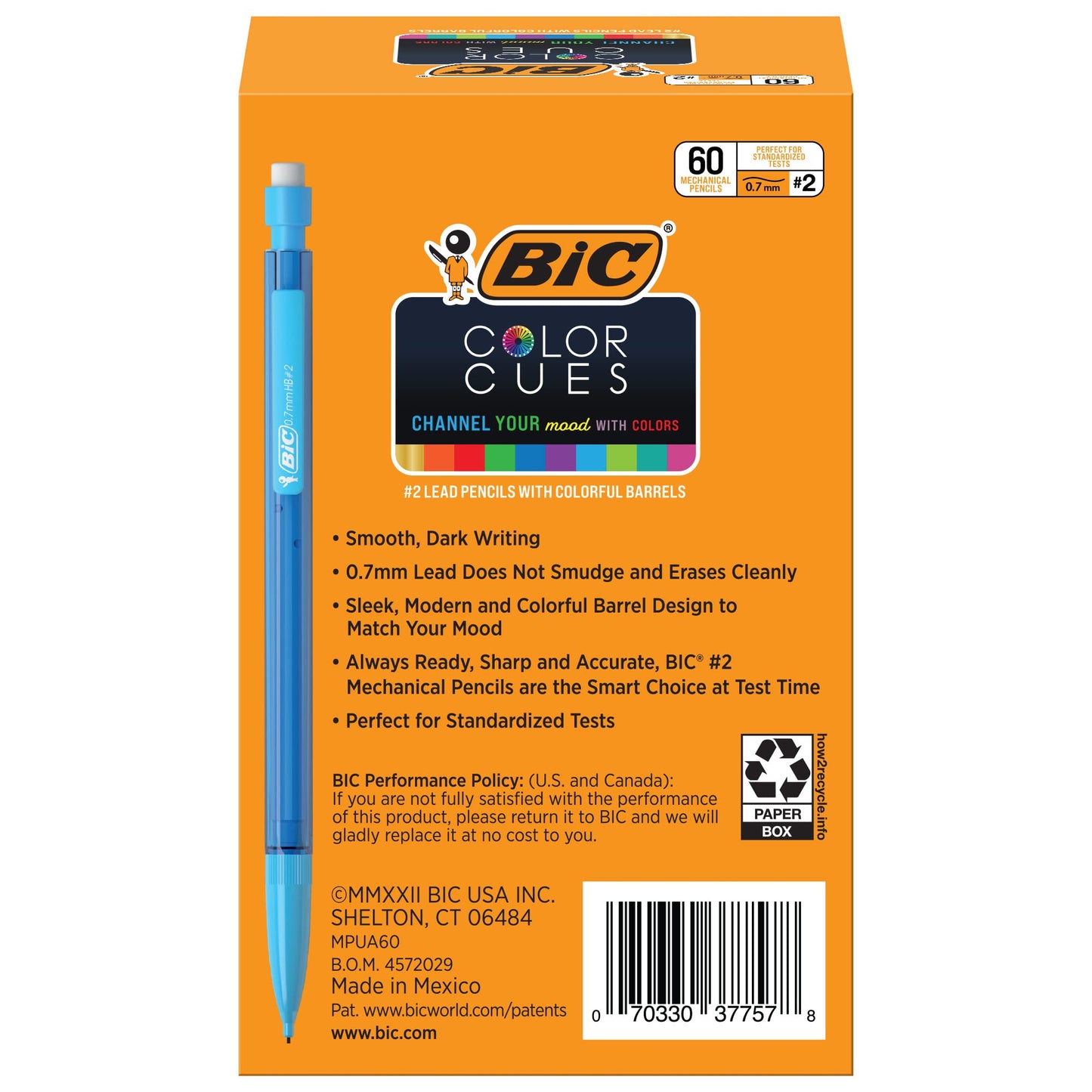 BIC Color Cues Mechanical Pencil Set, 60-Count Pack, Black, Perfect