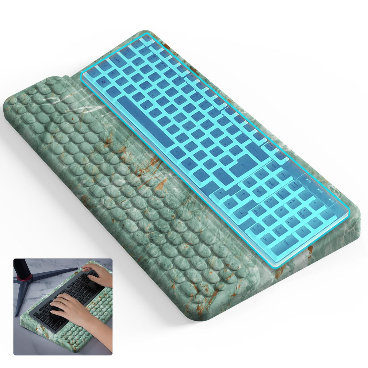 Keyboard Stand for Desktop, Keyboards Wrist Rest, Ergonomic Keyboards Holder for Easy Typing