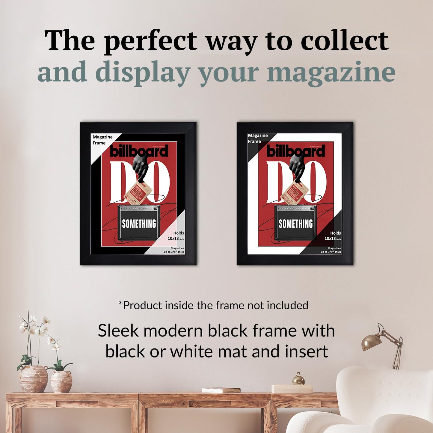 Creative Picture Frames 10 x 13 Magazine Frame with Full-Strength Glass, Holds Up To A 1/4" Thick