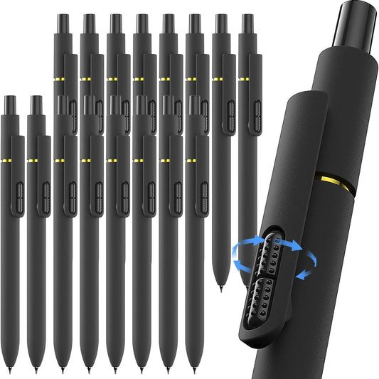Hiacry 16 Pack Gel Pens, Quick-Dry Long Lasting Black Ink-0.7 mm Fine Point