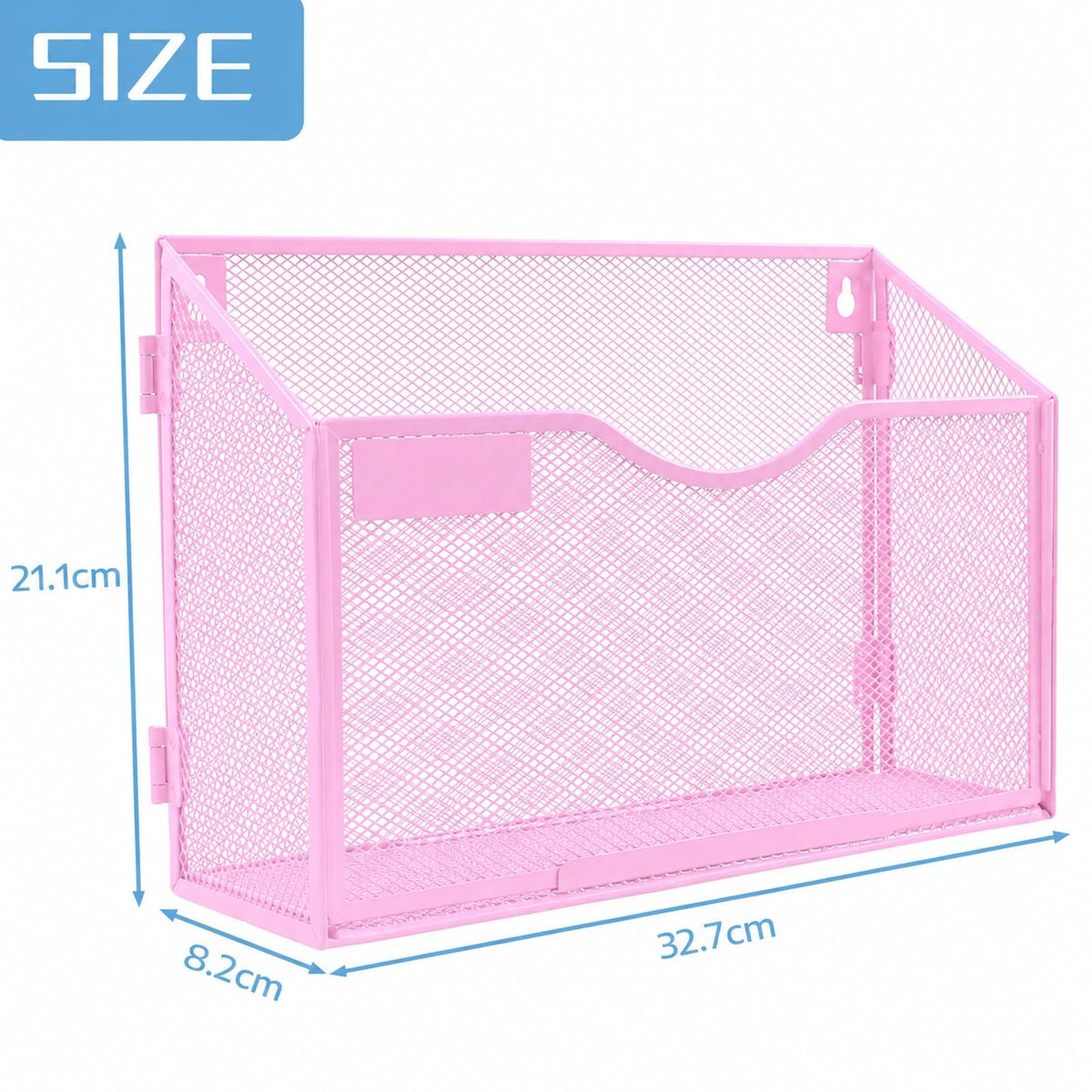 ideallife 1 Pocket Mesh Wall File Holder Organizer Office Hanging File Folder Magazine Rack