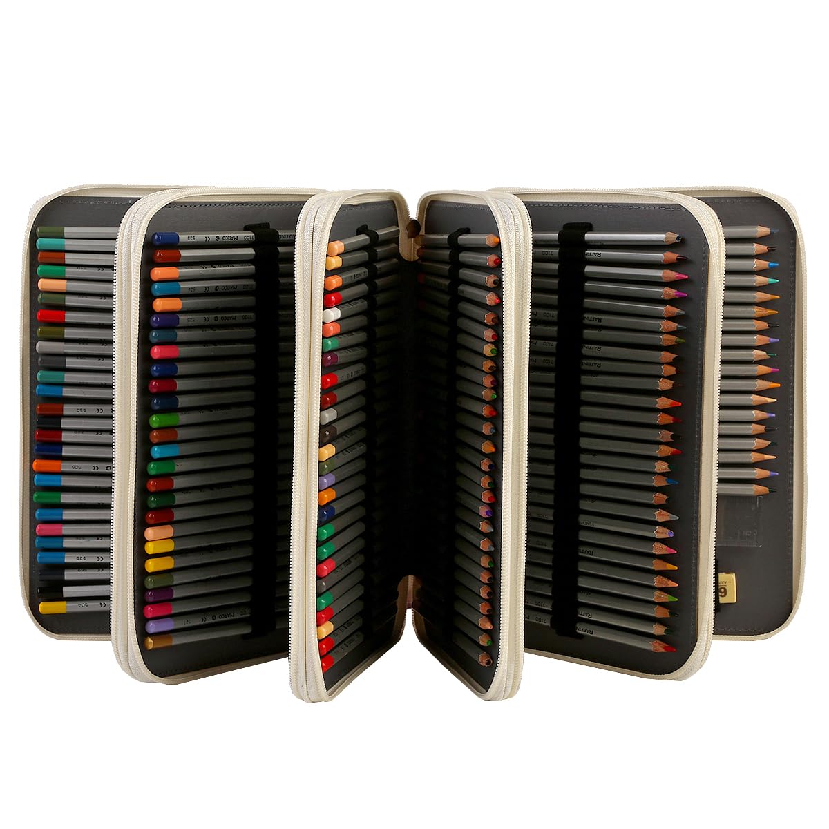 Lbxgap 250 Slots Colored Pencil Case Organizer, 5 Layer Bag
