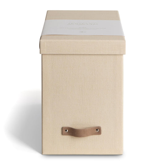 Bigso John File Box - File Storage Box and File Organizer for Important Paperwork - Durable Hanging