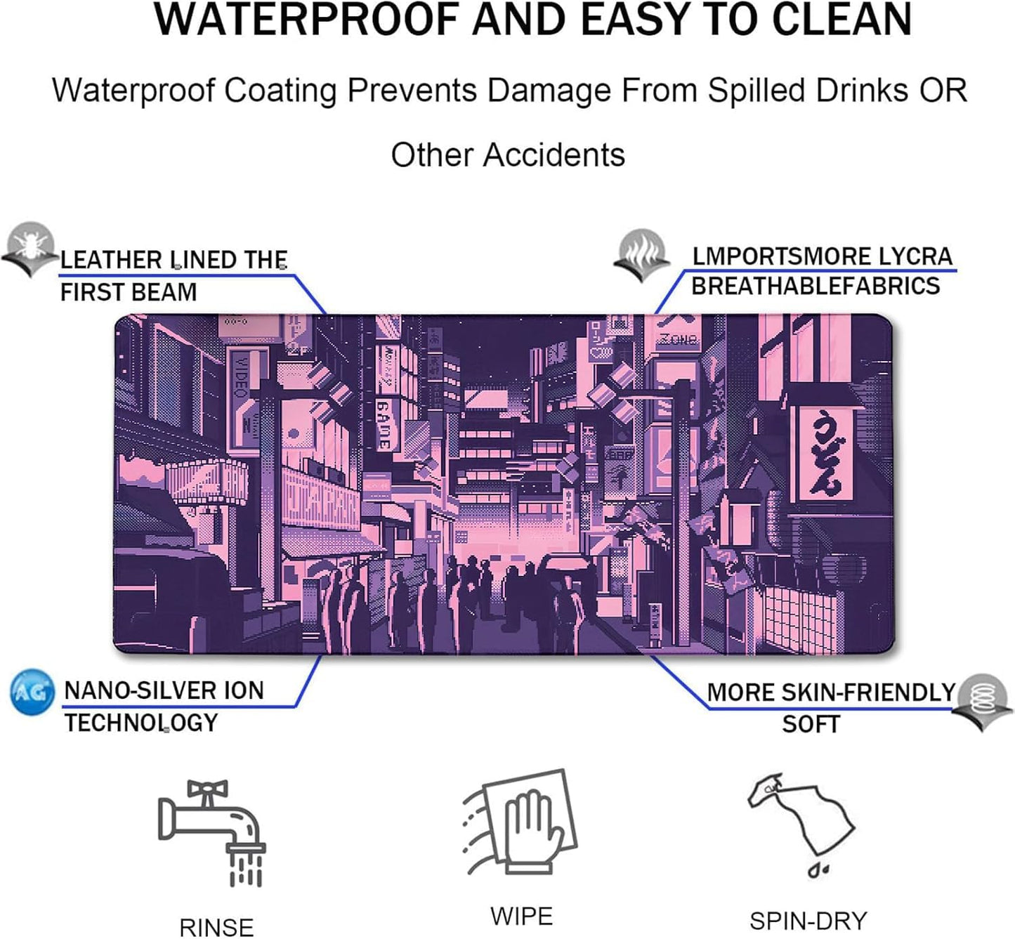 Large Mouse Pad Office Desk Pad Gaming, Kyoto