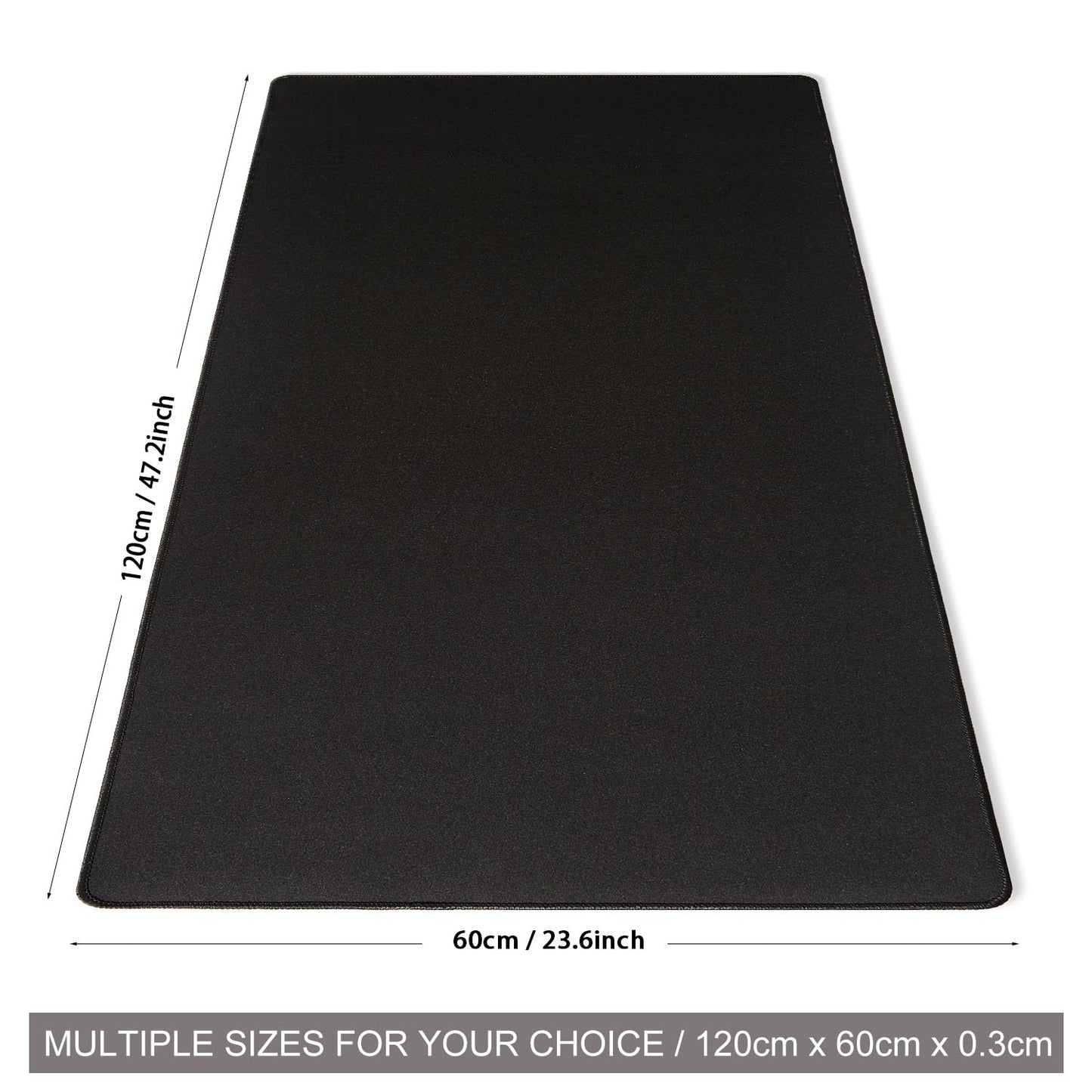 DOBAOJIA Black Mouse Pad Gaming, Mouse Pad Mat for Desk XXXXL 47.2” x 23.6”