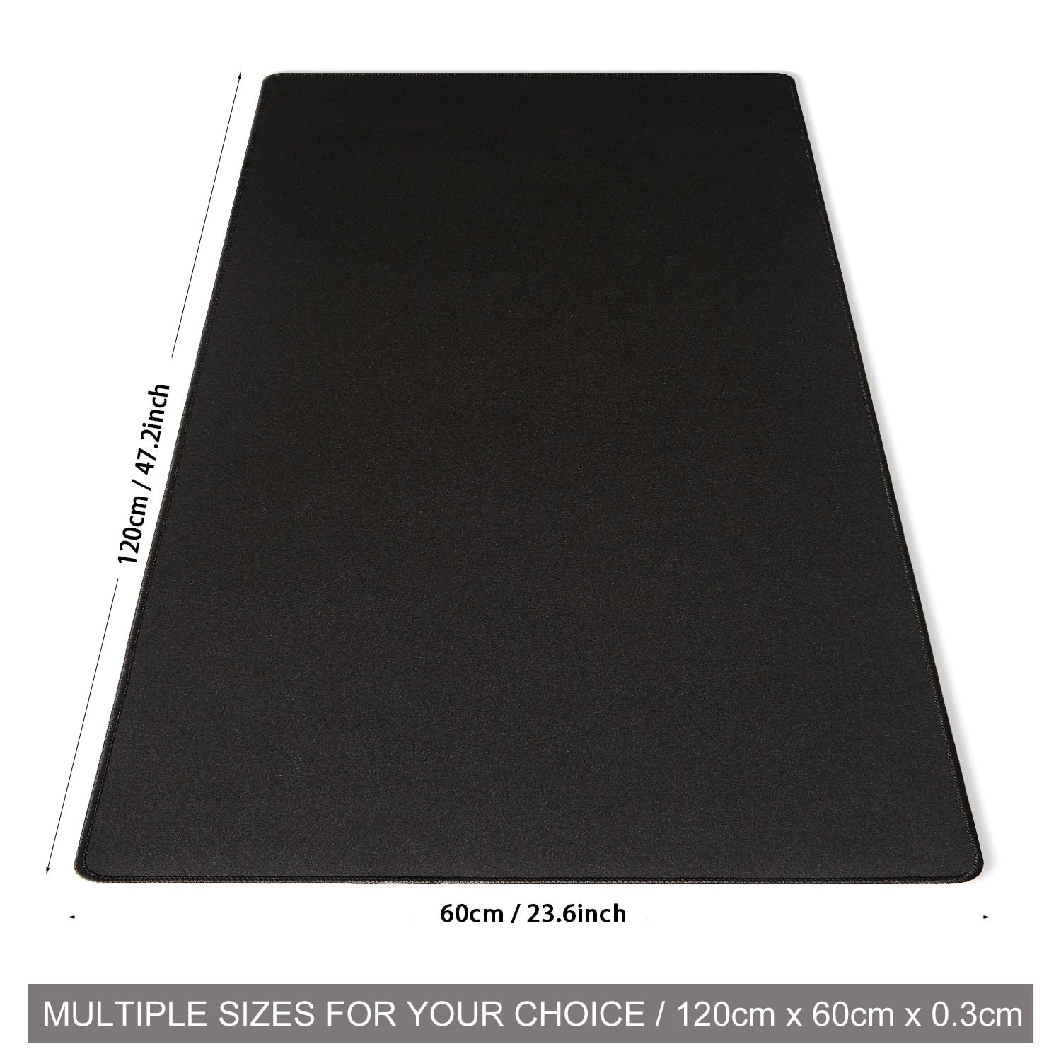 DOBAOJIA Black Mouse Pad Gaming, Mouse Pad Mat for Desk XXXXL 47.2” x 23.6”