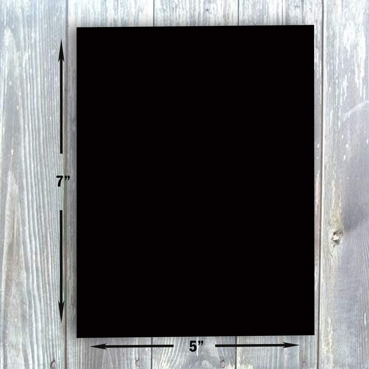 Hamilco Black Colored Cardstock Thick paper - Blank Note Greeting Invitations & Index Cards - 5 x