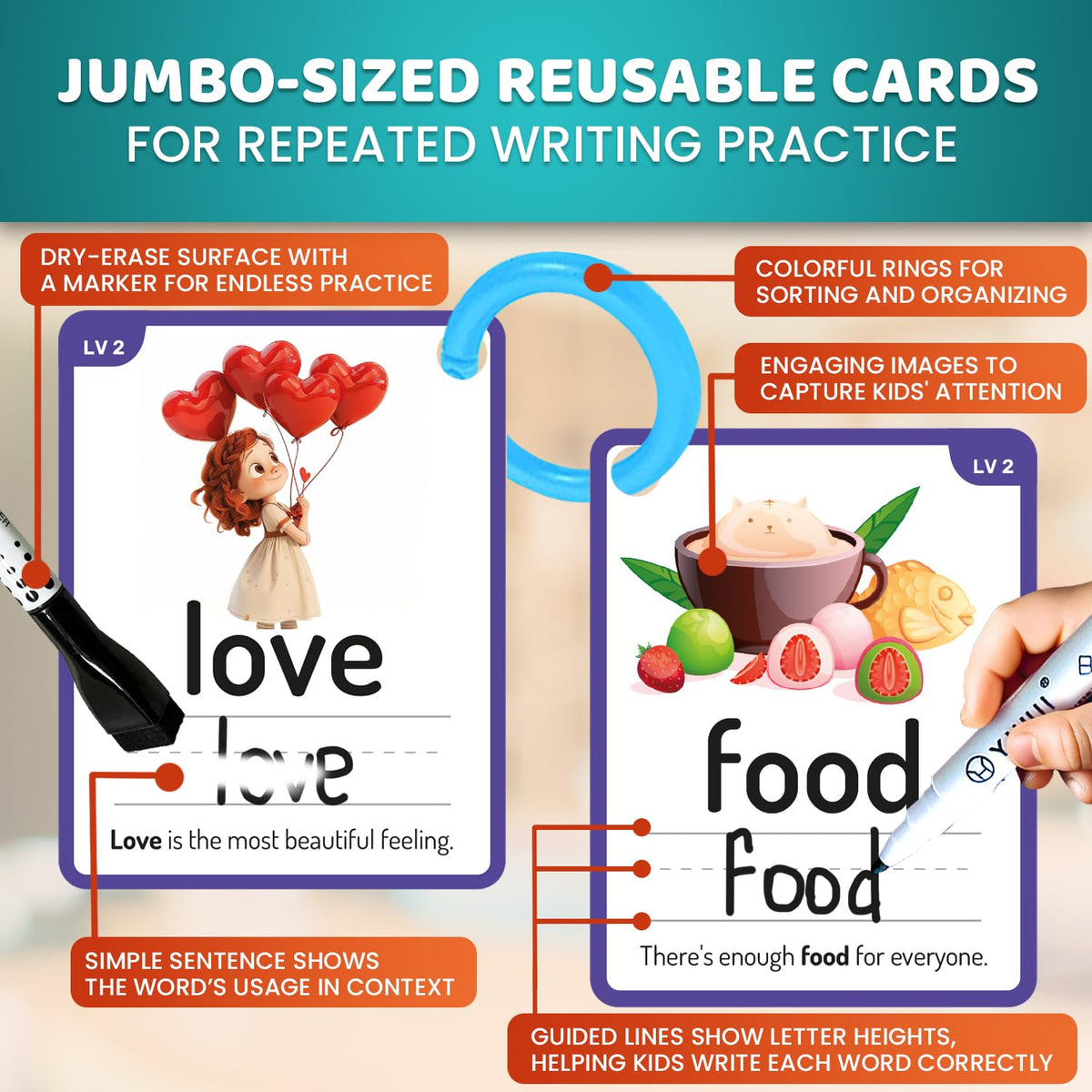 ABC Learning Flash Cards for Toddlers 3-5 - Flash Cards for Kids Ages 4-8