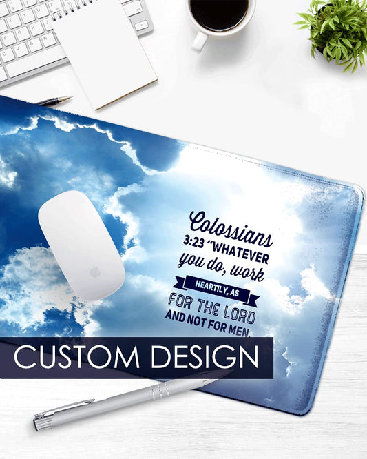 COLORCOMMALL Personalized Mouse Pad – Gaming 11.8 x 31.5 inch Non-Slip Large Size Rubber Base
