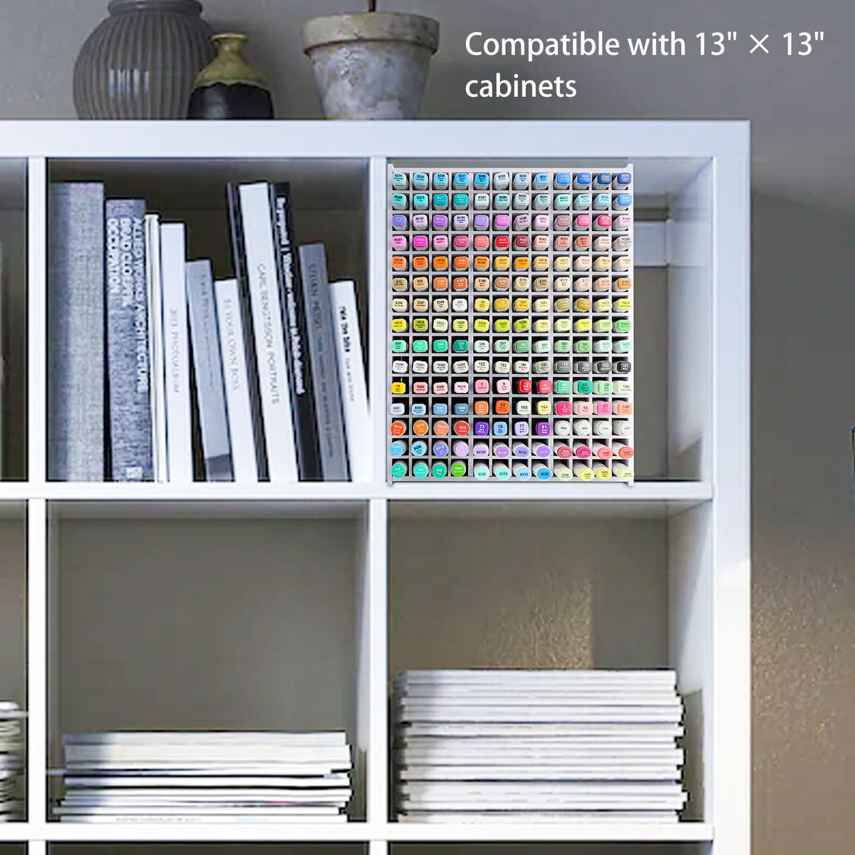 SANFURNEY Marker Organizer for 180 Markers, Desktop Storage Rack