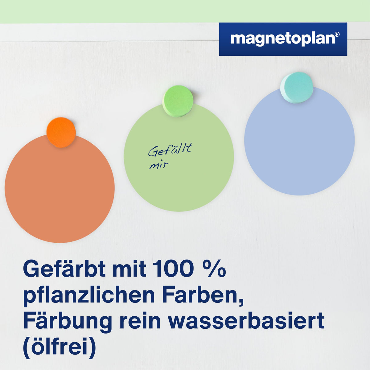 Magnetoplan 112501610 Presentation Cards Circular Assorted Colours