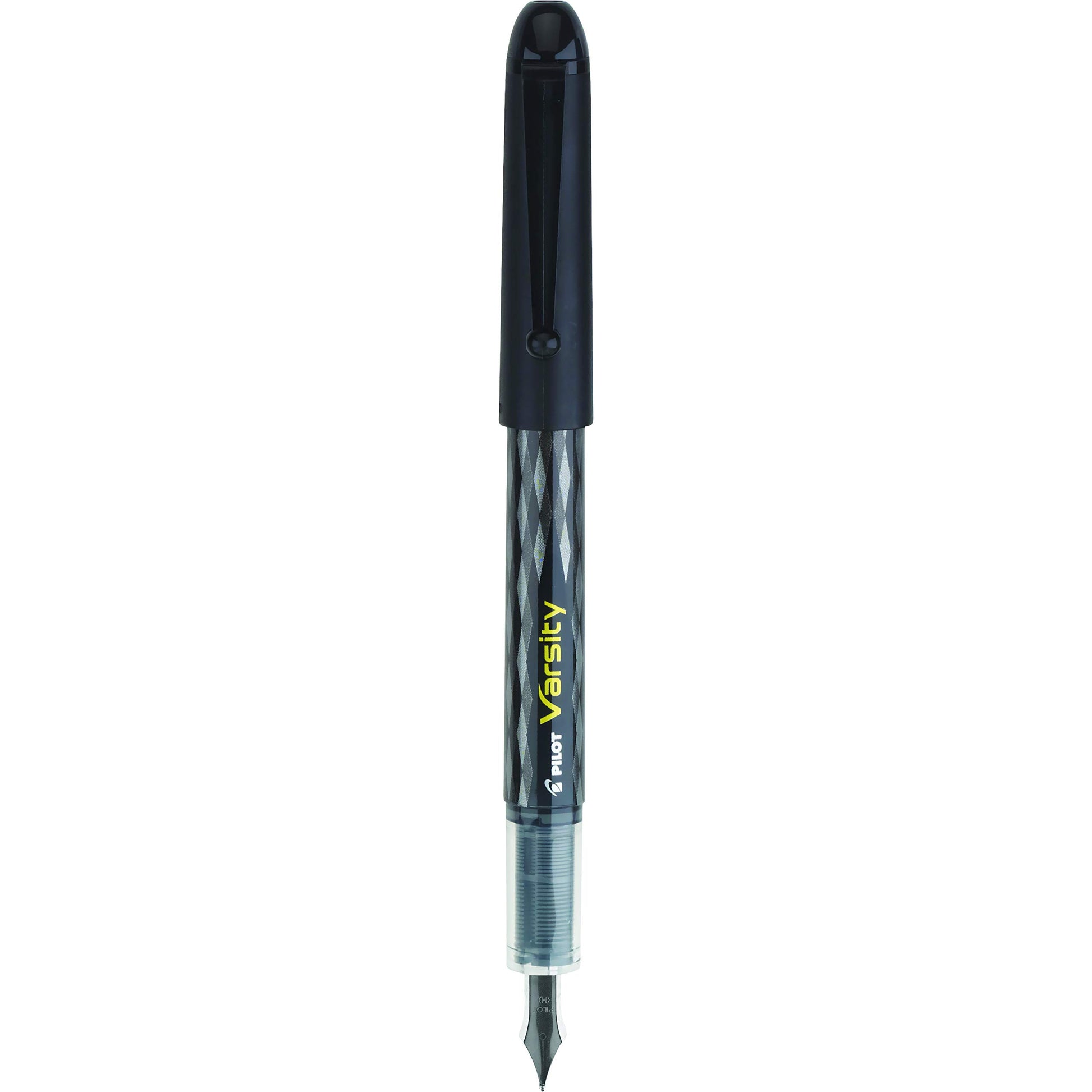 PILOT Precise Varsity Pre-Filled Fountain Pens, 1.0mm, Black Ink, 12-Pack
