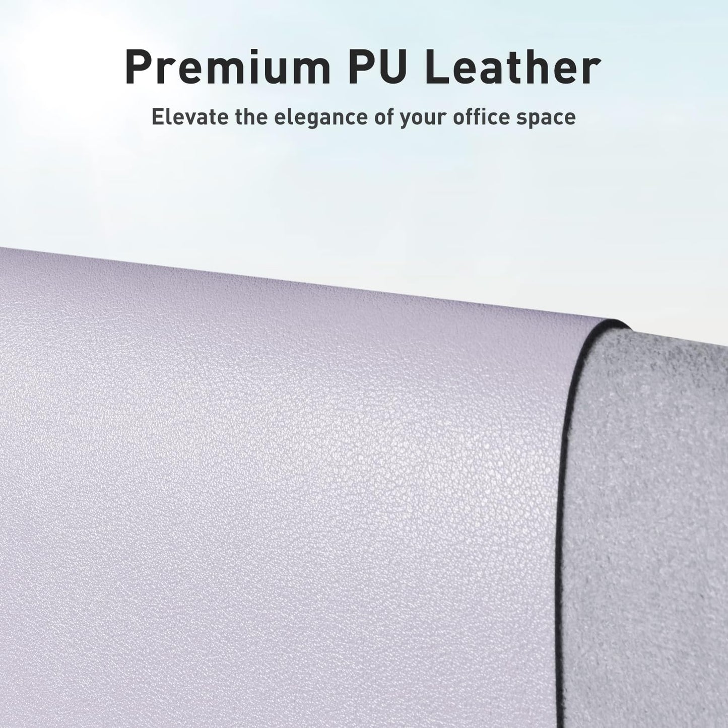 Aothia Faux Leather Desk Mat - Non-Slip PU Leather Desk Blotter, Waterproof Writing Surface, Large