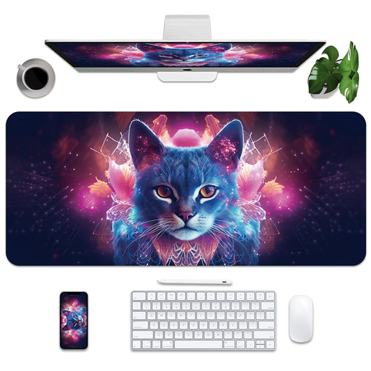 Leather Desk Mat 35.4" x 15.7", Desk Pad for Computer or Laptop, Computer Mat Mouse Pad for