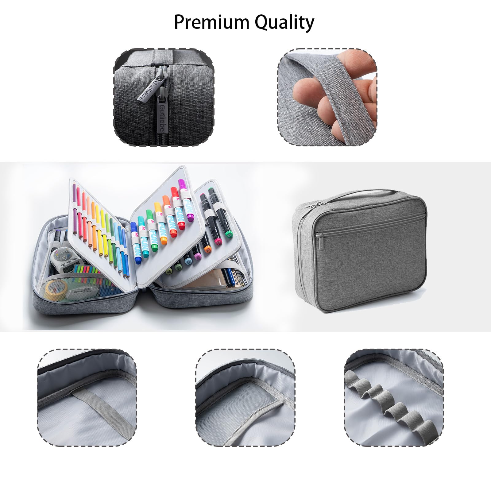 Gutliebe Large Pencil Case Organizer, XXL Marker Case Extra Big Capacity Multi-Functional