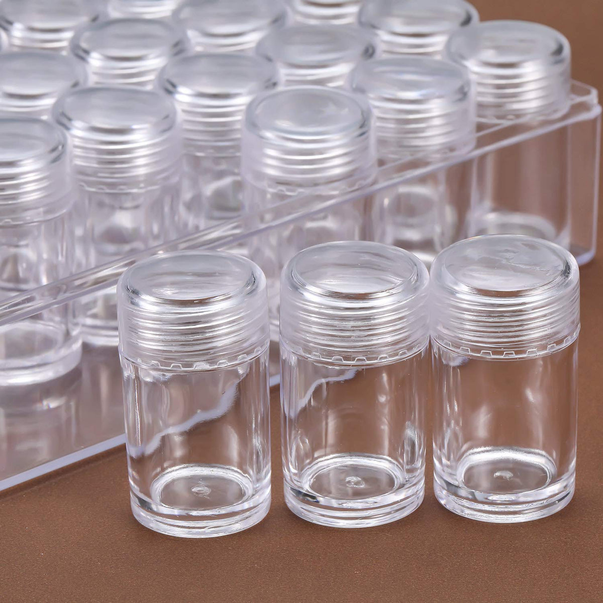 Blulu 30 Bead Container Lidded Small Box, 1.85 x 1 Inch
