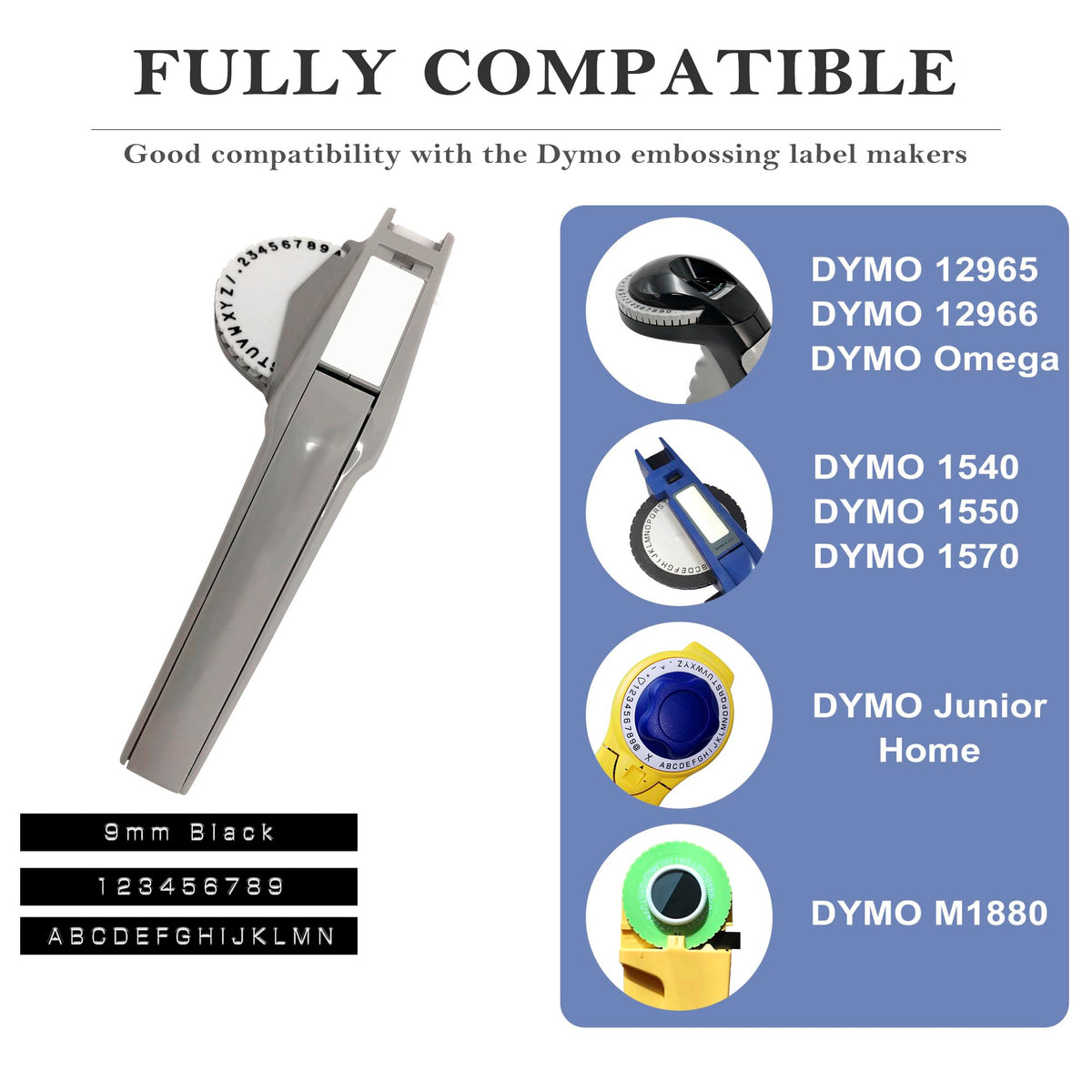 TITBIT Manual Vintage Label Tape for DYMO 1540 1610 12966 10Pack