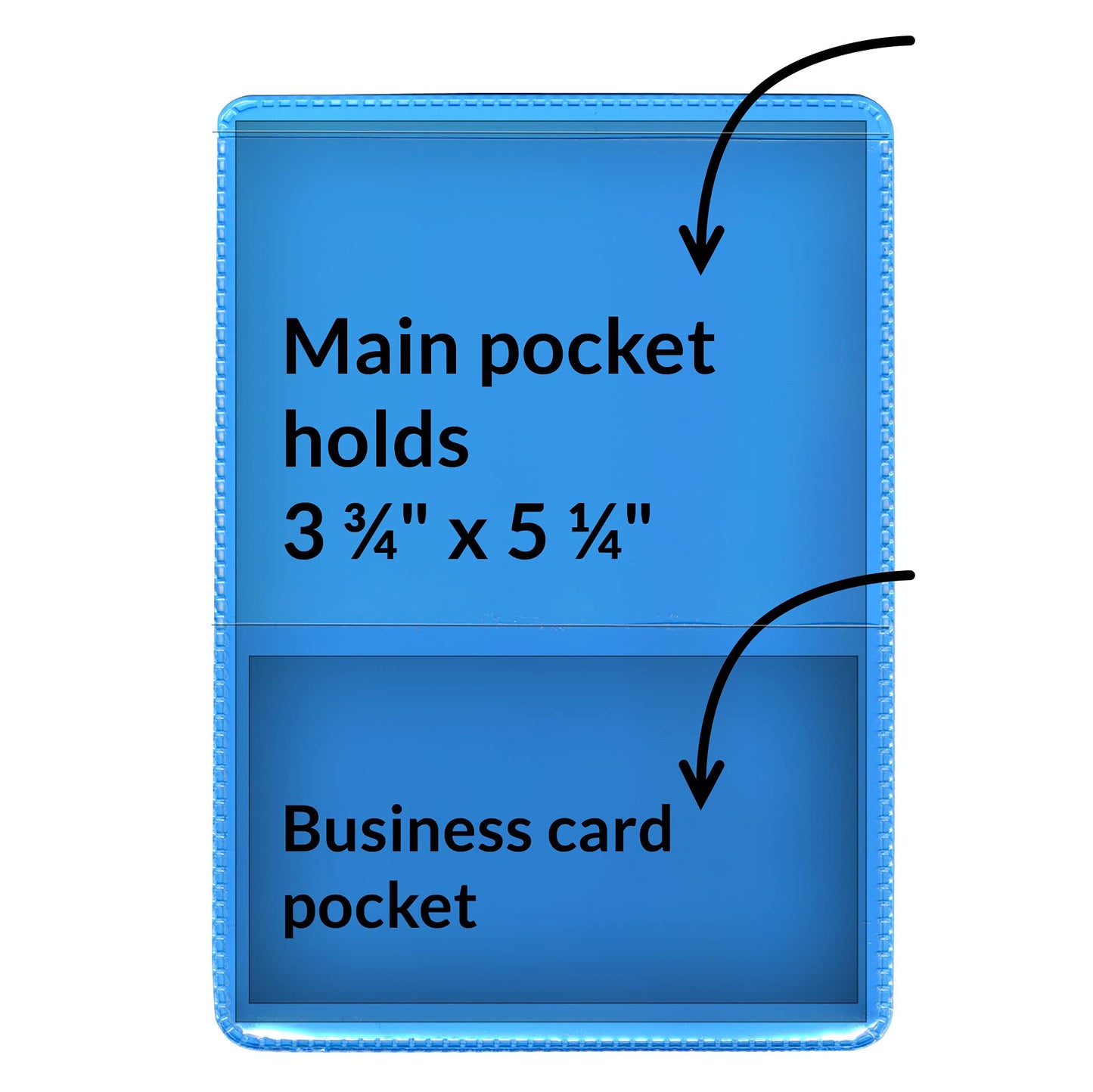 StoreSMART® - Light Blue-Back Auto Insurance & ID Card Holders - 20 Pack - RFS20-LB20