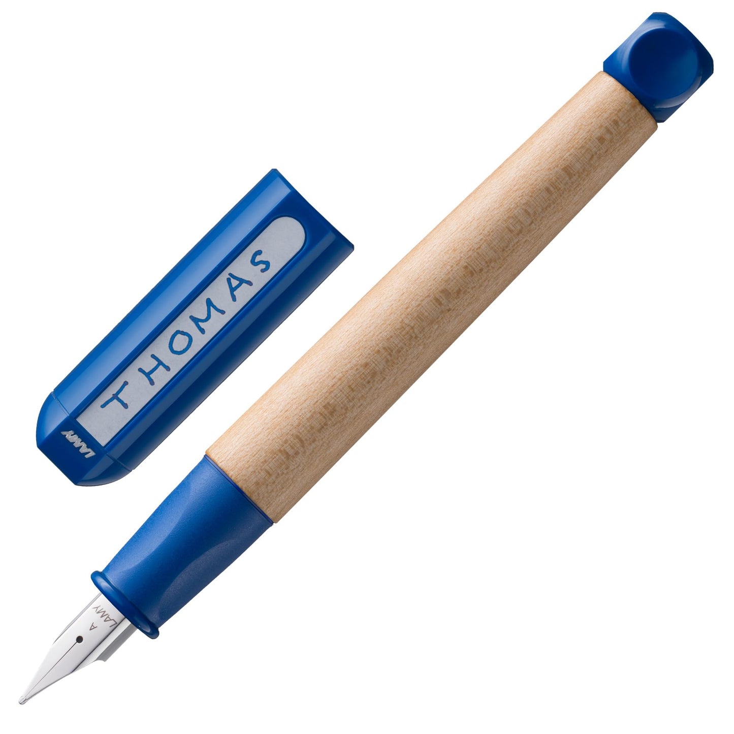 LAMY abc blue - child-friendly Fountain Pen for writing beginners with ergonomic grip & polished