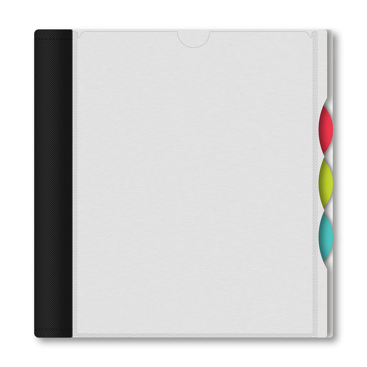 IQ+ iScholar 3-Subject Poly Cover Wirebound Notebook, College Ruled, 11 x 8.5 Inch, 150 Sheets