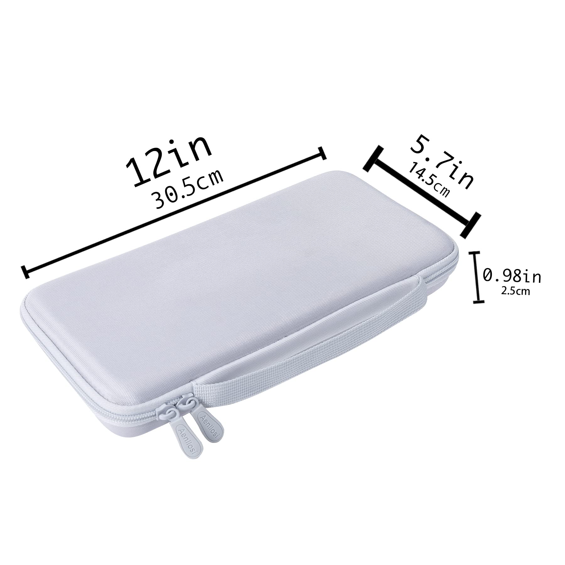 Aenllosi Hard Case for Logitech MX Keys Mini Advanced Keyboard, White