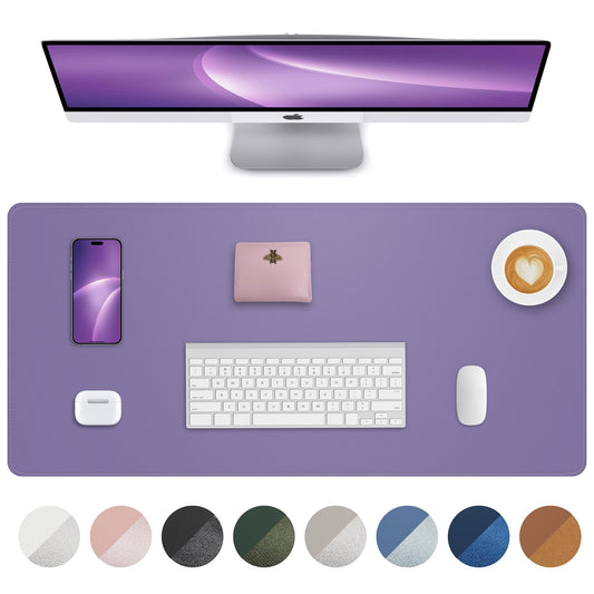 Leather Desk Pad Protector,Desk Mat,Large Mouse Pad, Non-Slip Desk Pad, Waterproof PU Leather Desk