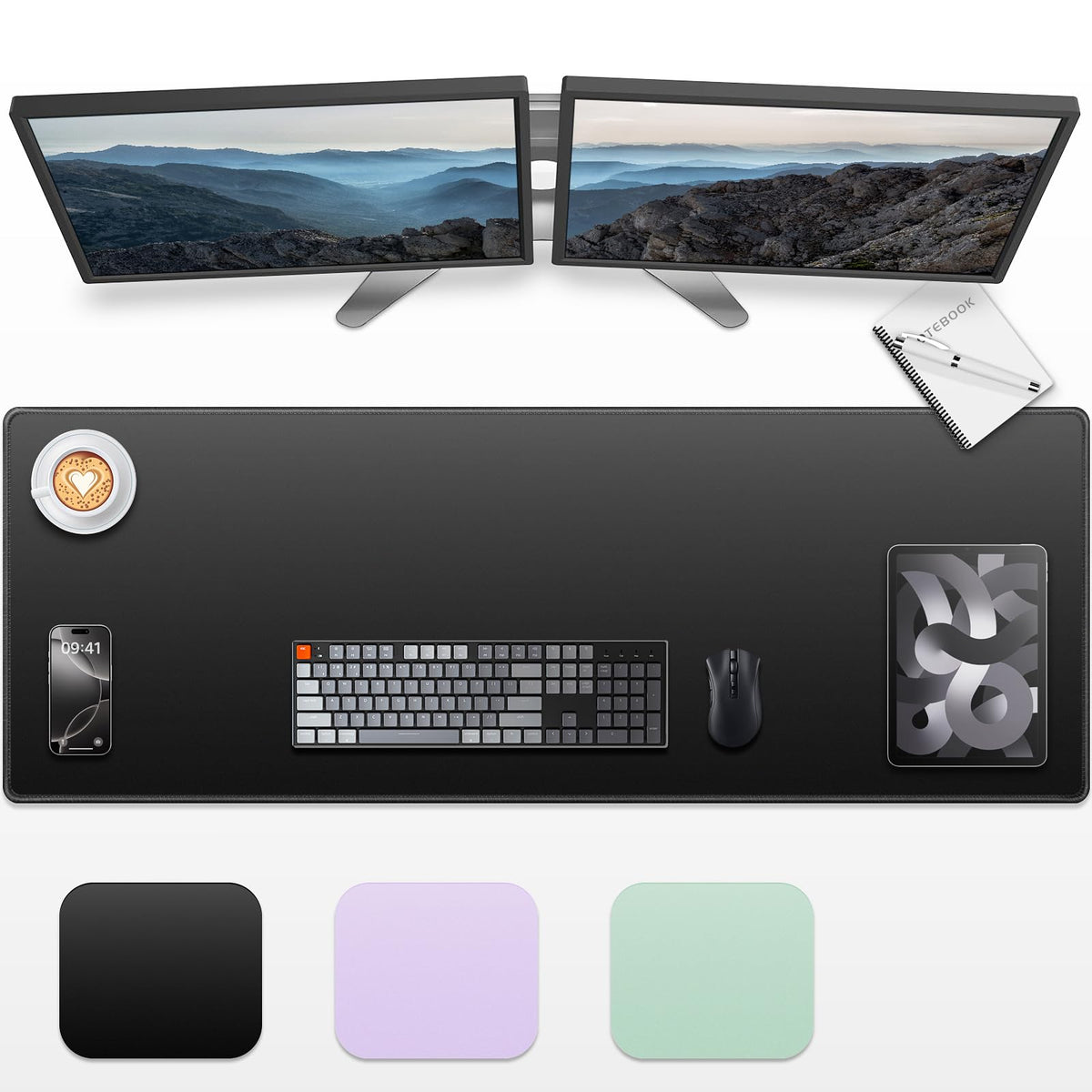 Canjoy Large Desk Mat, 47.2"x15.7" Full Size Desk Pad Big Computer Mousepad