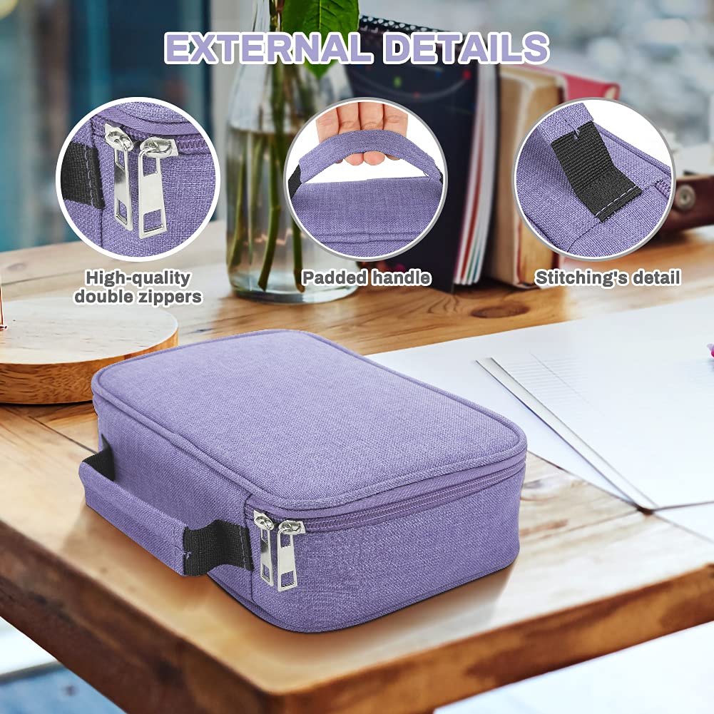 Number-one Large Capacity Pencil Case, 72 Slots Colored Pencil Pouch Bag Portable Pencil Holder