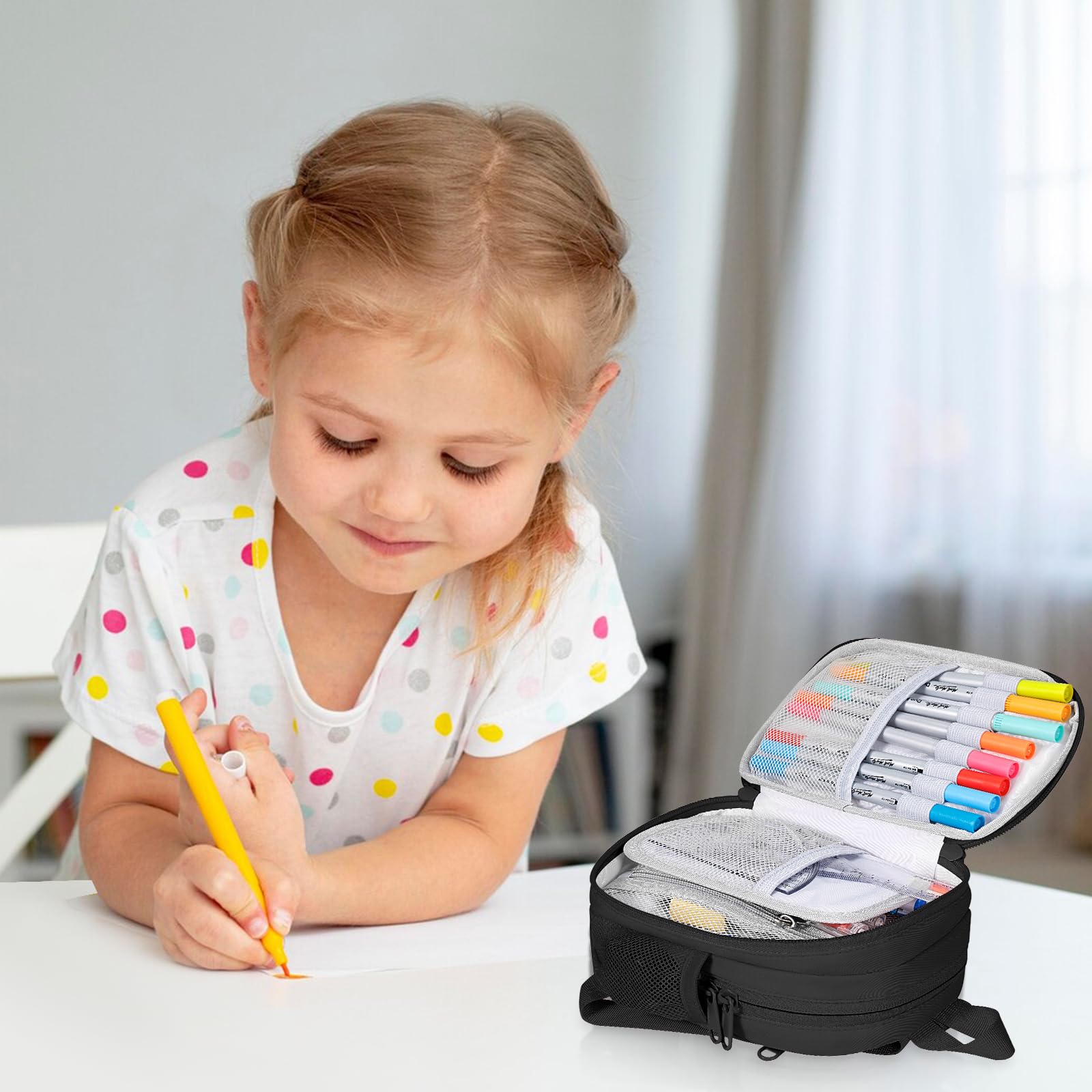 Large Capacity Pencil Case, Mini Backpack Pencil Case, Storage High Capacity Bag Pouch Holder