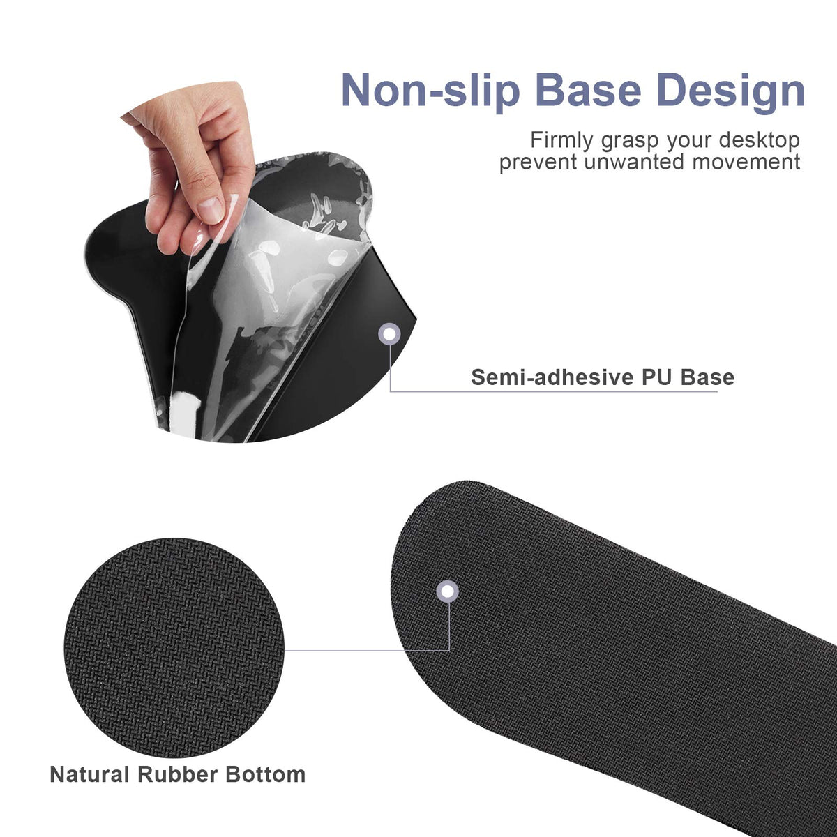 Keyboard Mouse Pad Wrist Rest, Gel Ergonomic Wrist Rest Support Mousepads,Non Slip Rubber Base