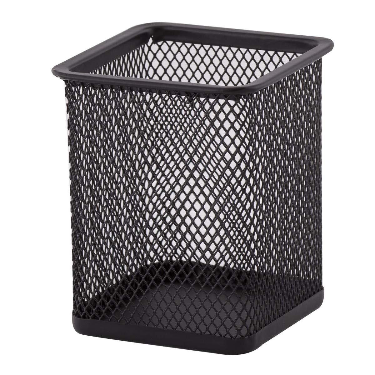 D.RECT Metal Square Pen Holder | Pen Holder Cube Made of Wire Metal | Mesh Multifunctional Cup for