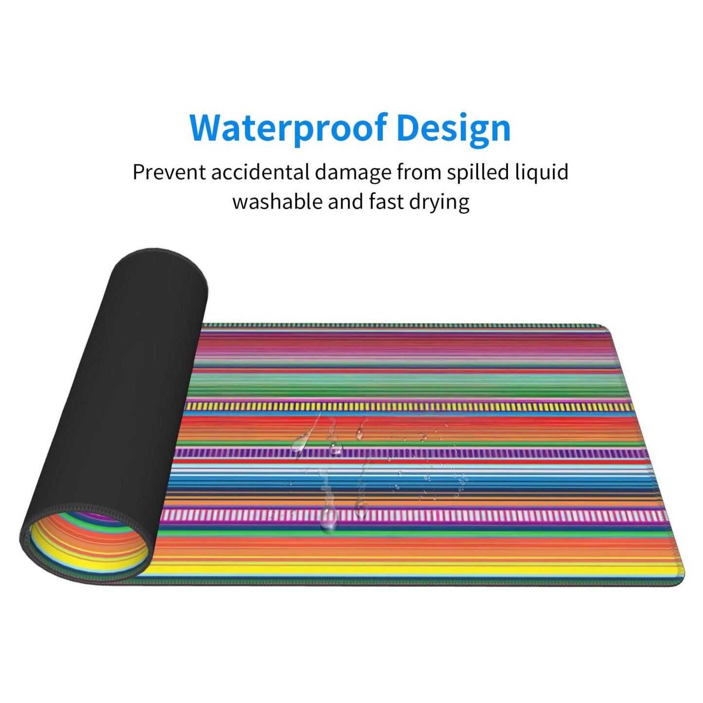 Sigouyinei Extra Large Desk Pad 31.5x12in Office Gaming Non-Slip Mouse Pad