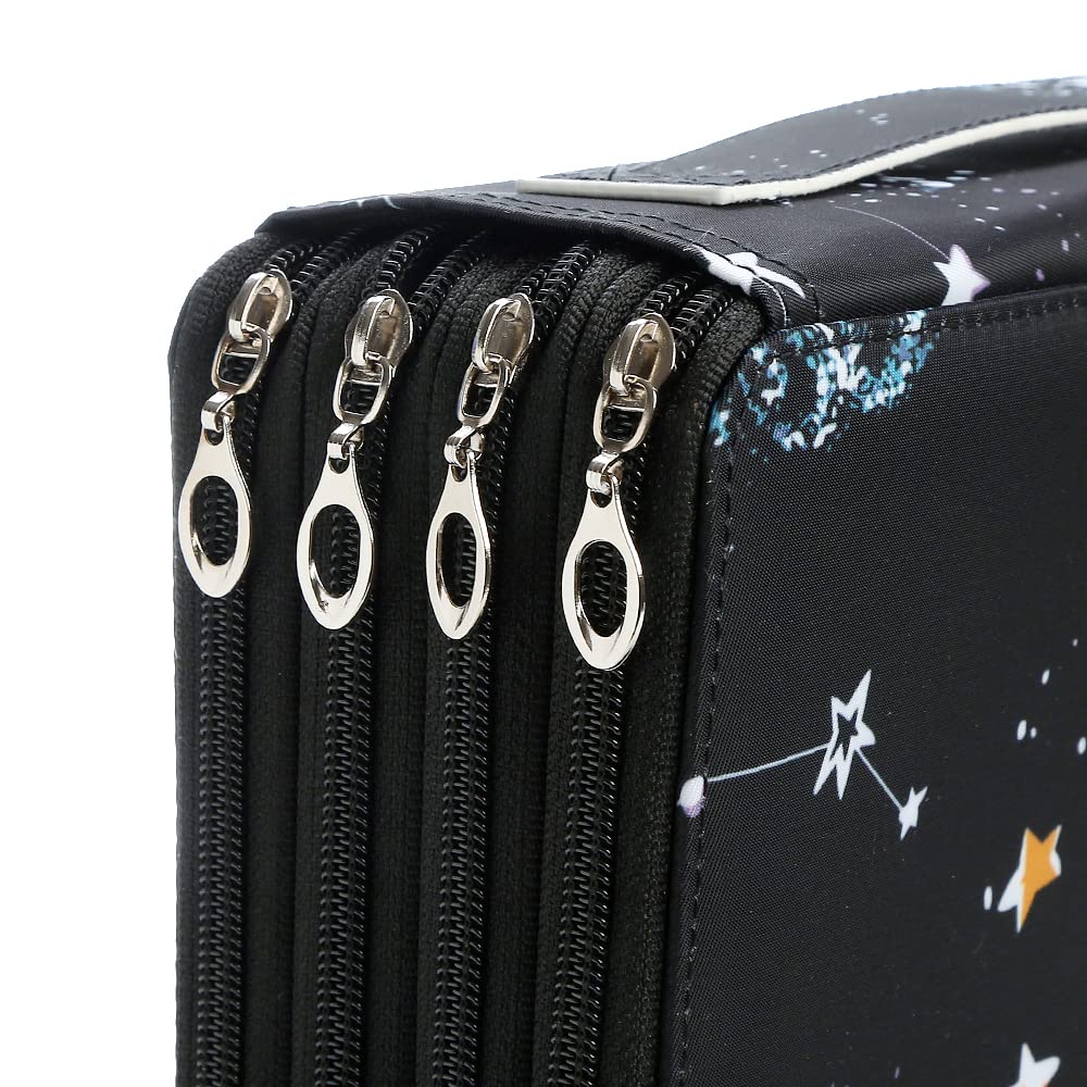 Lbxgap 200 Slots Colored Pencil Case Organizer, 4 Layer Bag