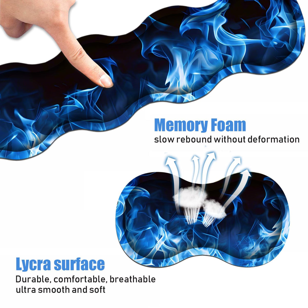 Ergonomic Keyboard Wrist Rest and Mouse Pad Wrist Rest Set, Large XXL Gaming Mousepad 31.5"x 11.8"