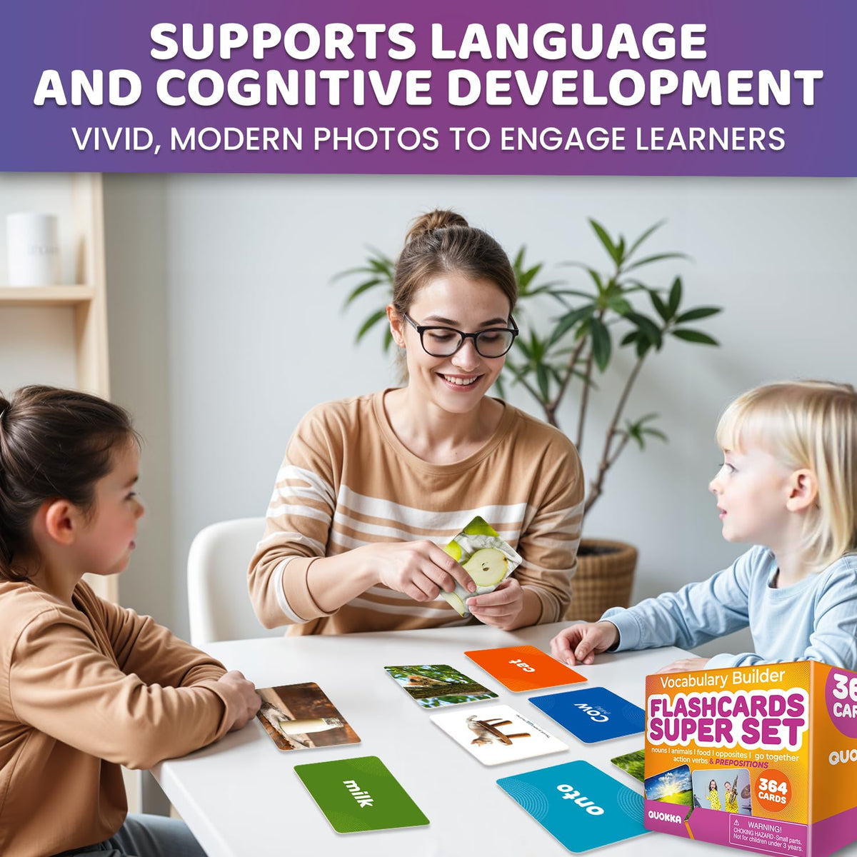 Vocabulary Builder Flash Cards for Kids Ages 4-8 — Speech Therapy Materials