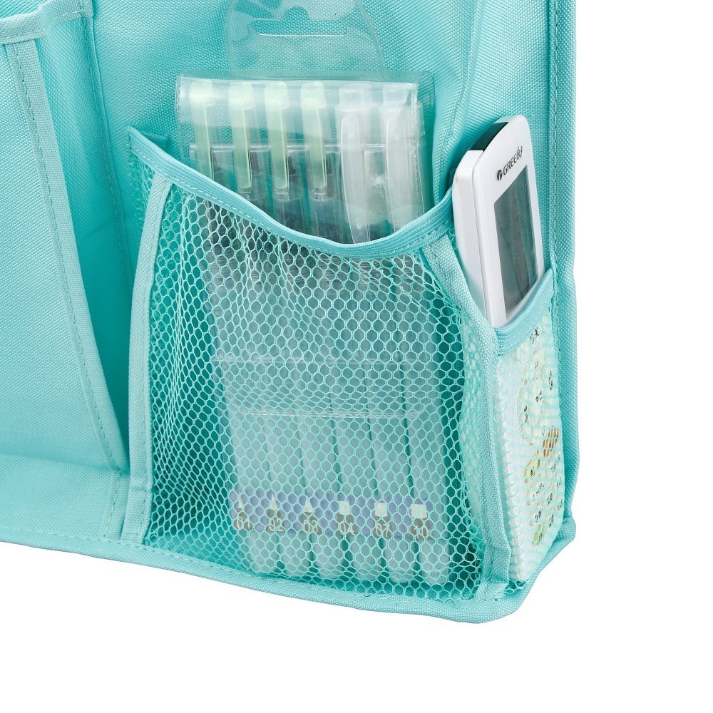 Large Pocket Bedside, Hanging Storage Organizer for Books,Phones,Tablets,Accessory and TV Remote
