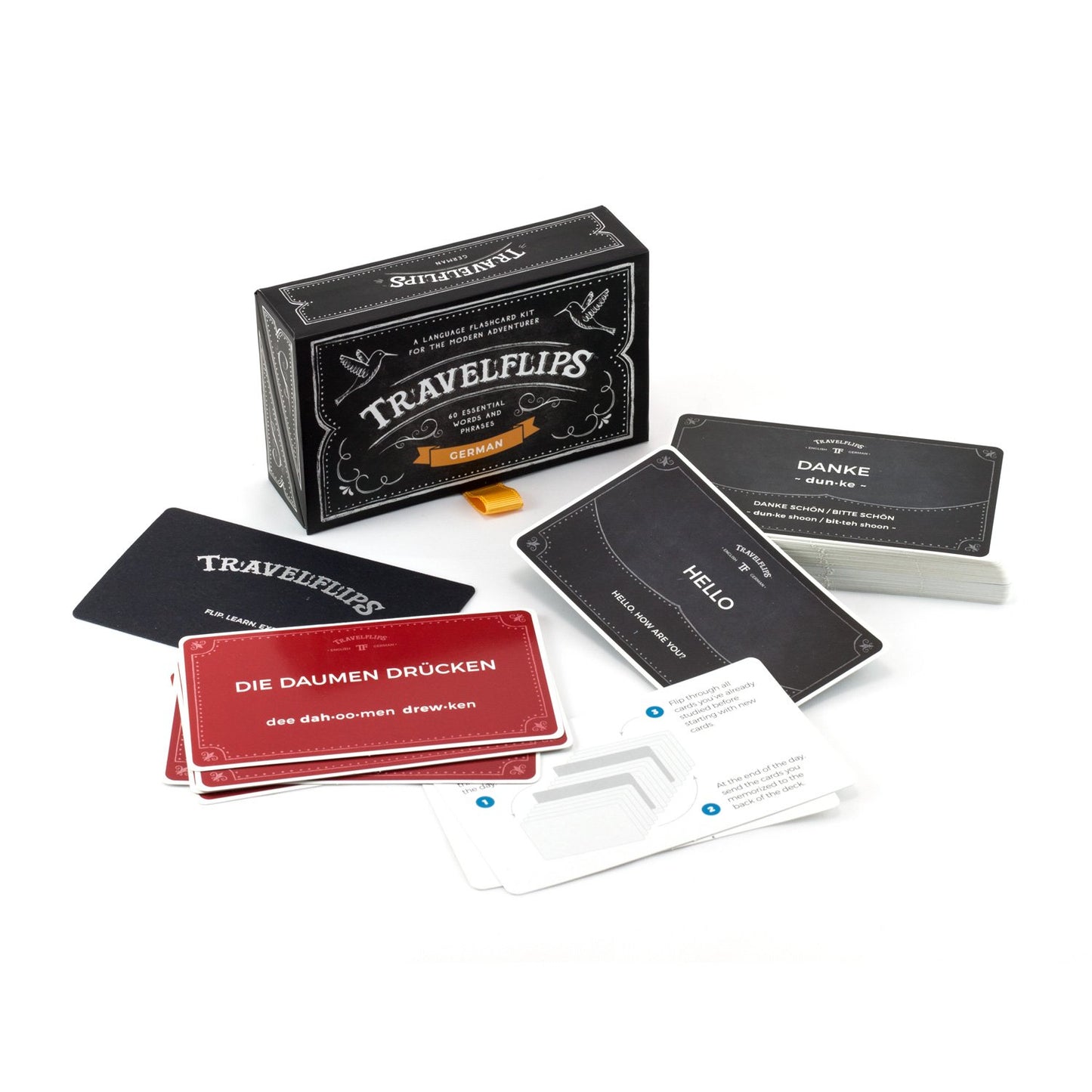 German Flash Cards – Learn German Vocabulary Words & Phrases – Basic Language Learning for