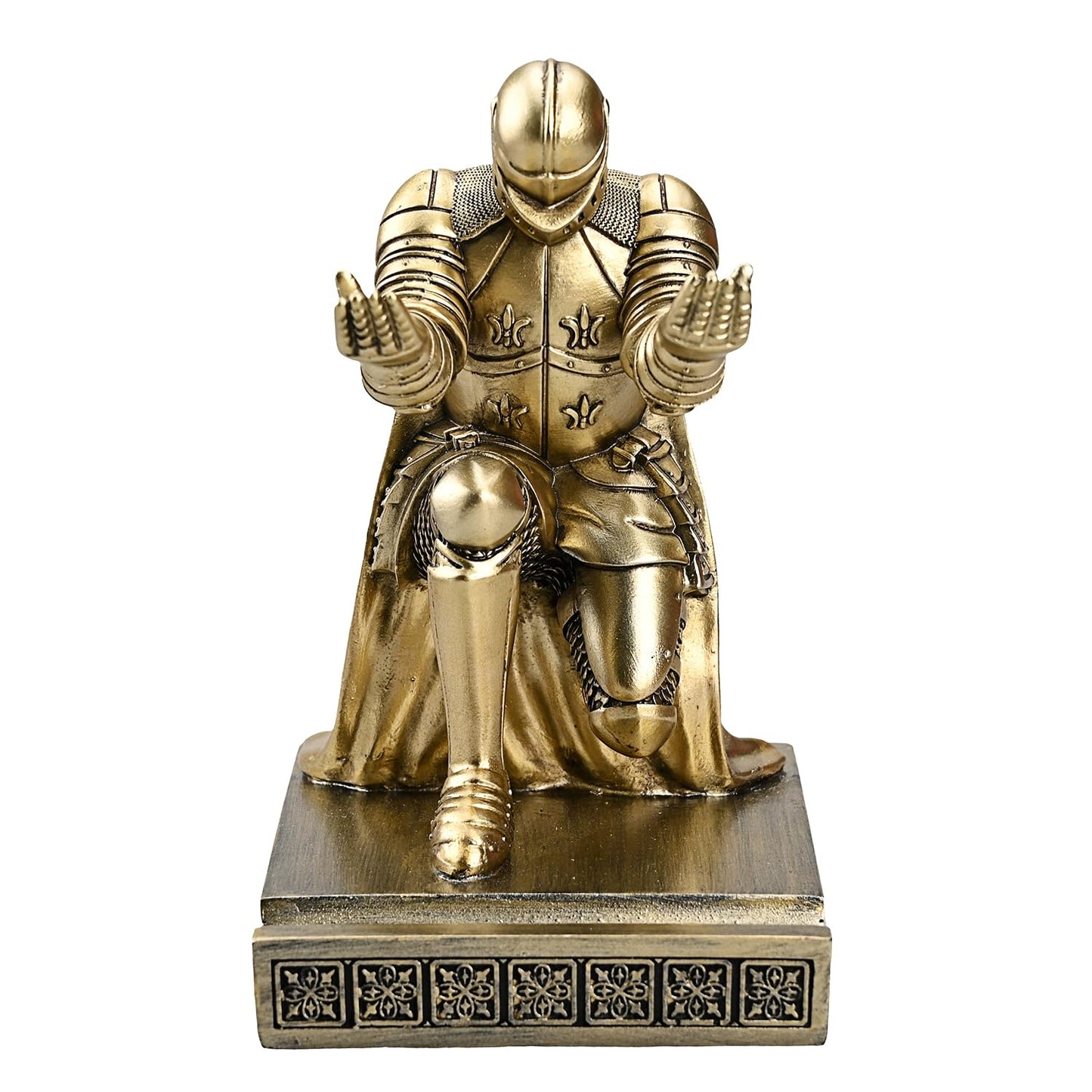 Windbreaker Soldier Knight Pen Holder Personalized Desk Accessory Bronze