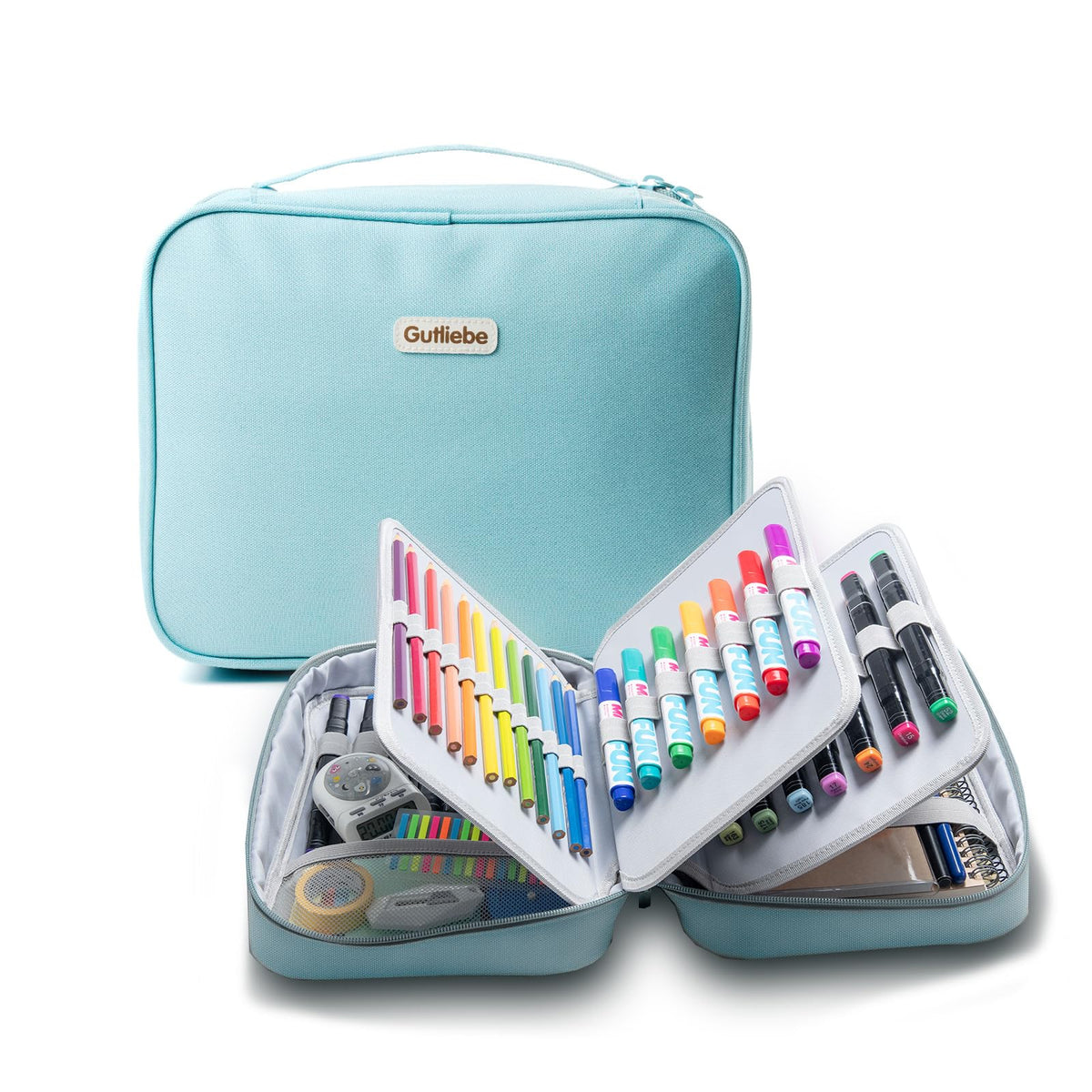 Gutliebe Large Pencil Case Organizer, XXL Marker Case Extra Big Capacity Multi-Functional