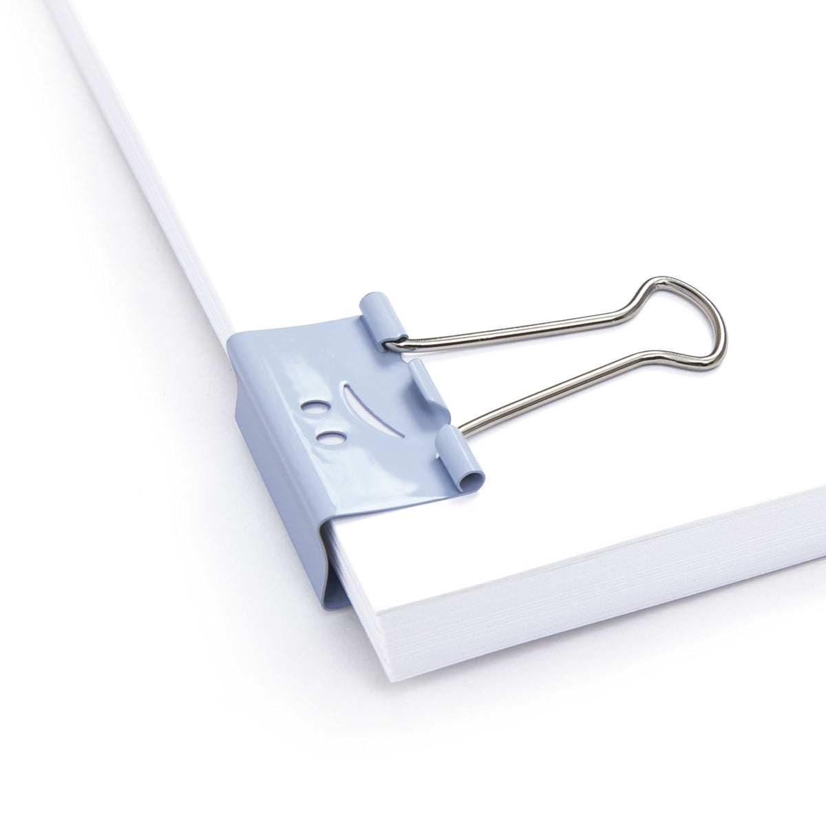 Rapesco Binder Clips, 32 mm Emoji Clips [Pack of 20], powder blue (1353)