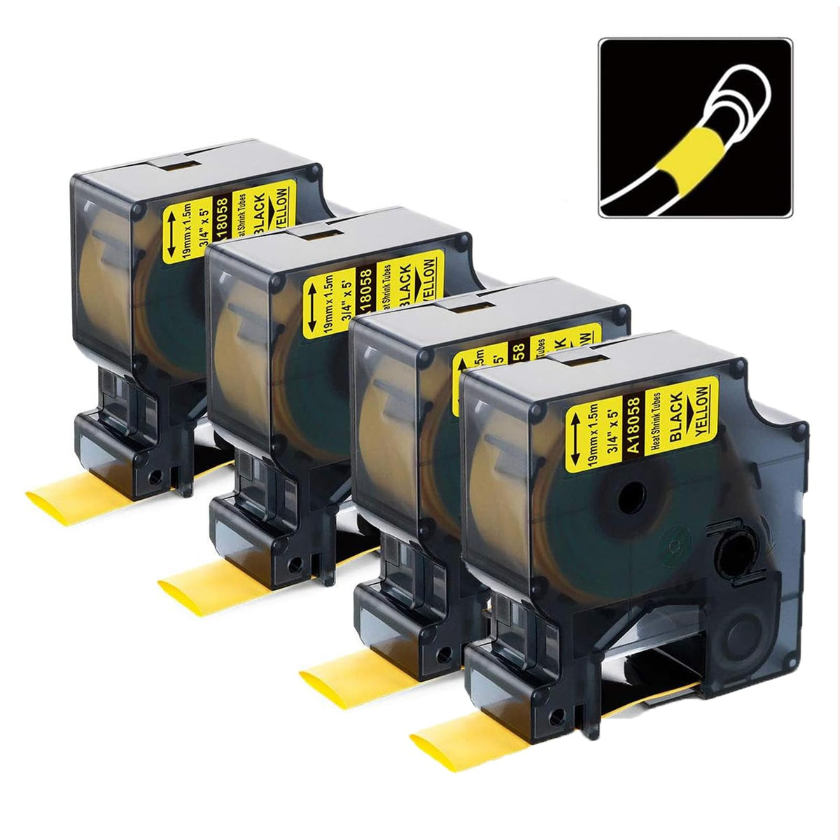 Compatible Industrial Label Tape Replace for DYMO Rhino 18058