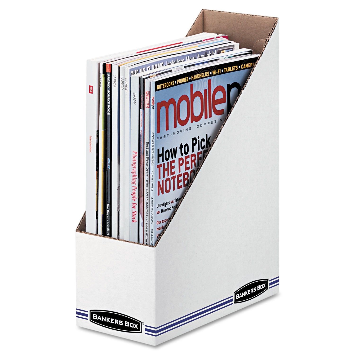 Bankers Box 12-Pack Magazine File Holders, 4" x 9 1/4" x 11 3/4"