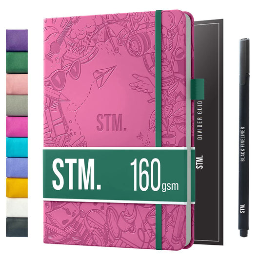 Bullet Dotted Journal Dot Grid Notebook | A5 Daily Journaling Notebooks for Personal Writing, Work