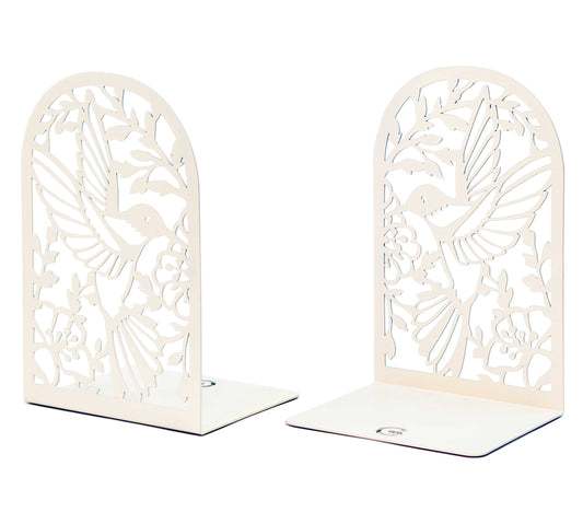 CNK Premium BookEnds - Metal Book Stoppers for Home Office, Book Shelf Holder, Decorative