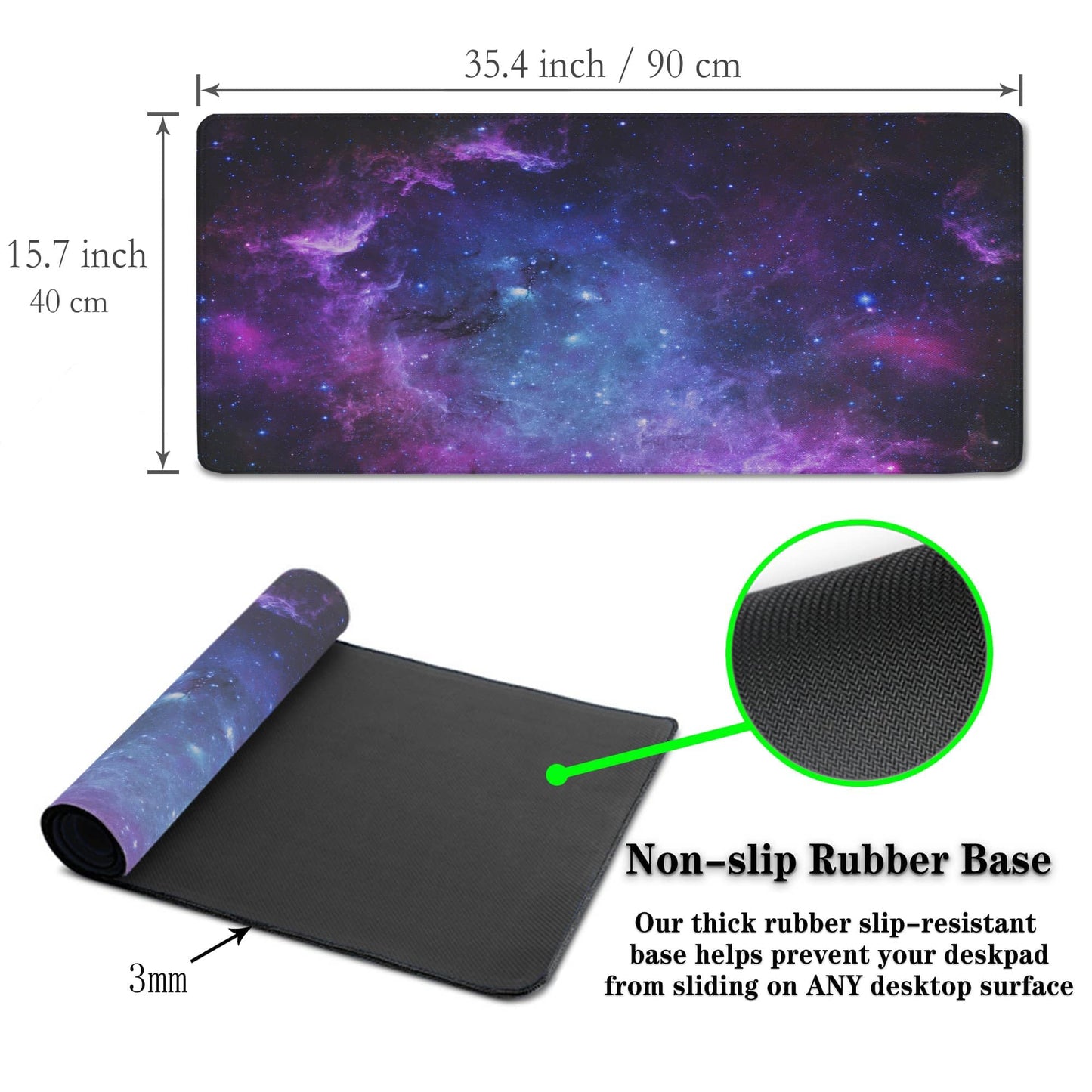Samgula Mouse Pad Computer Desk Accessories Office Pad, Big Mouse Pads Desktop Mat, XXL Mouse Pad