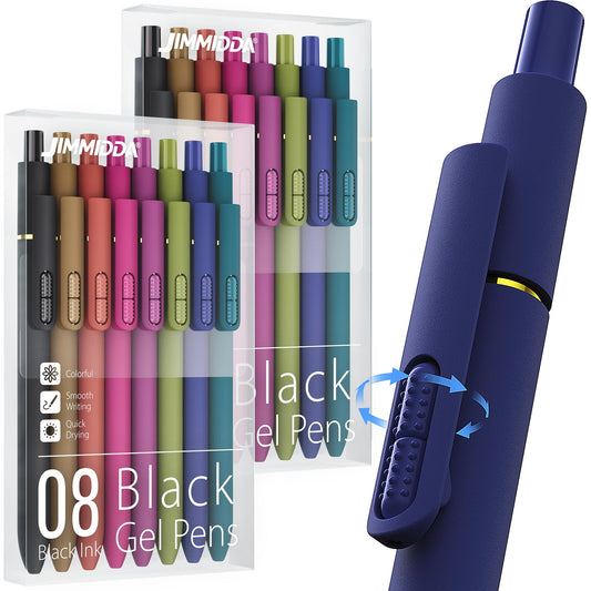 JIMMIDDA 16 Pack Gel Pens, Black Ink Quick-Drying No Smudge with Fidget