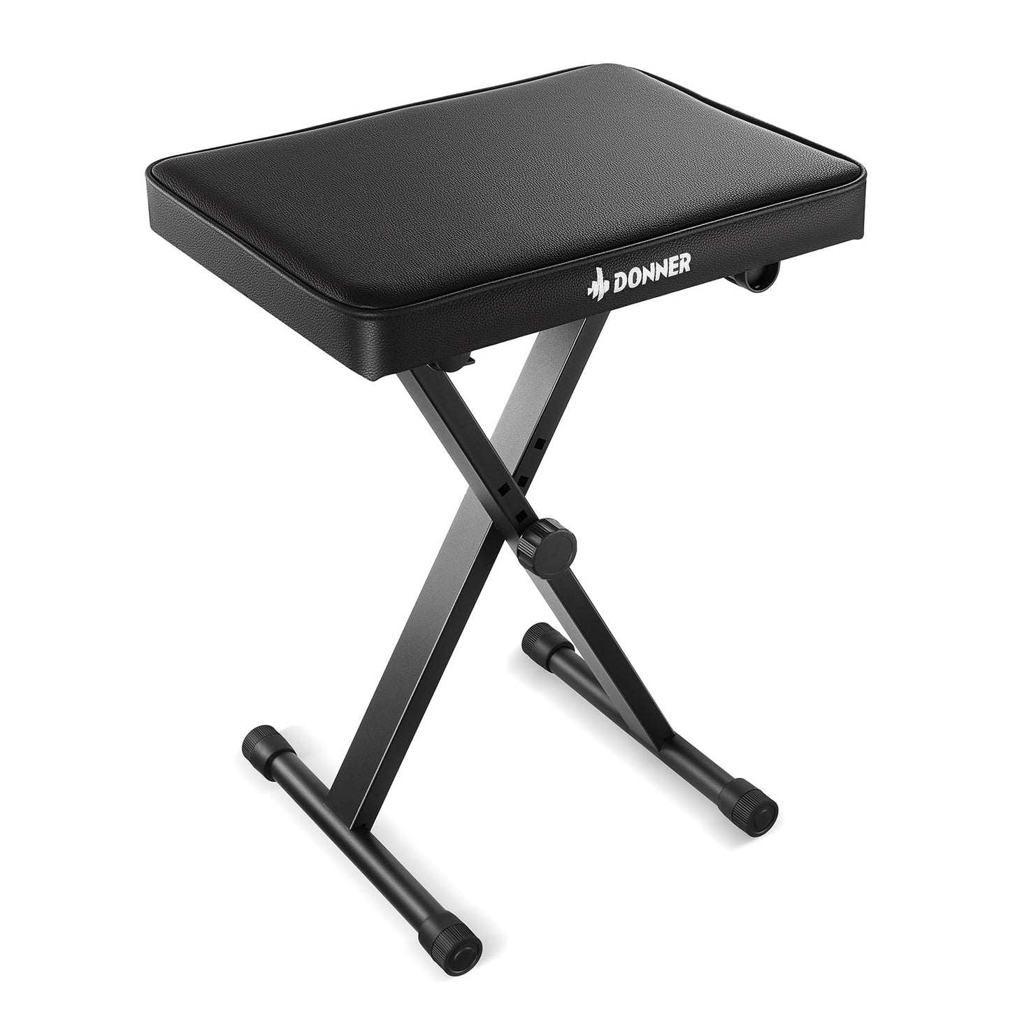 Donner Piano Bench, Adjustable Keyboard Bench Portable Stool Collapsible Chair Foldable Seat