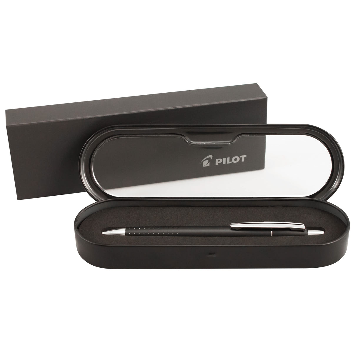 PILOT Axiom Collection Retractable Ballpoint Pen, Black Barrel, Blue Ink, Medium Point (90060)