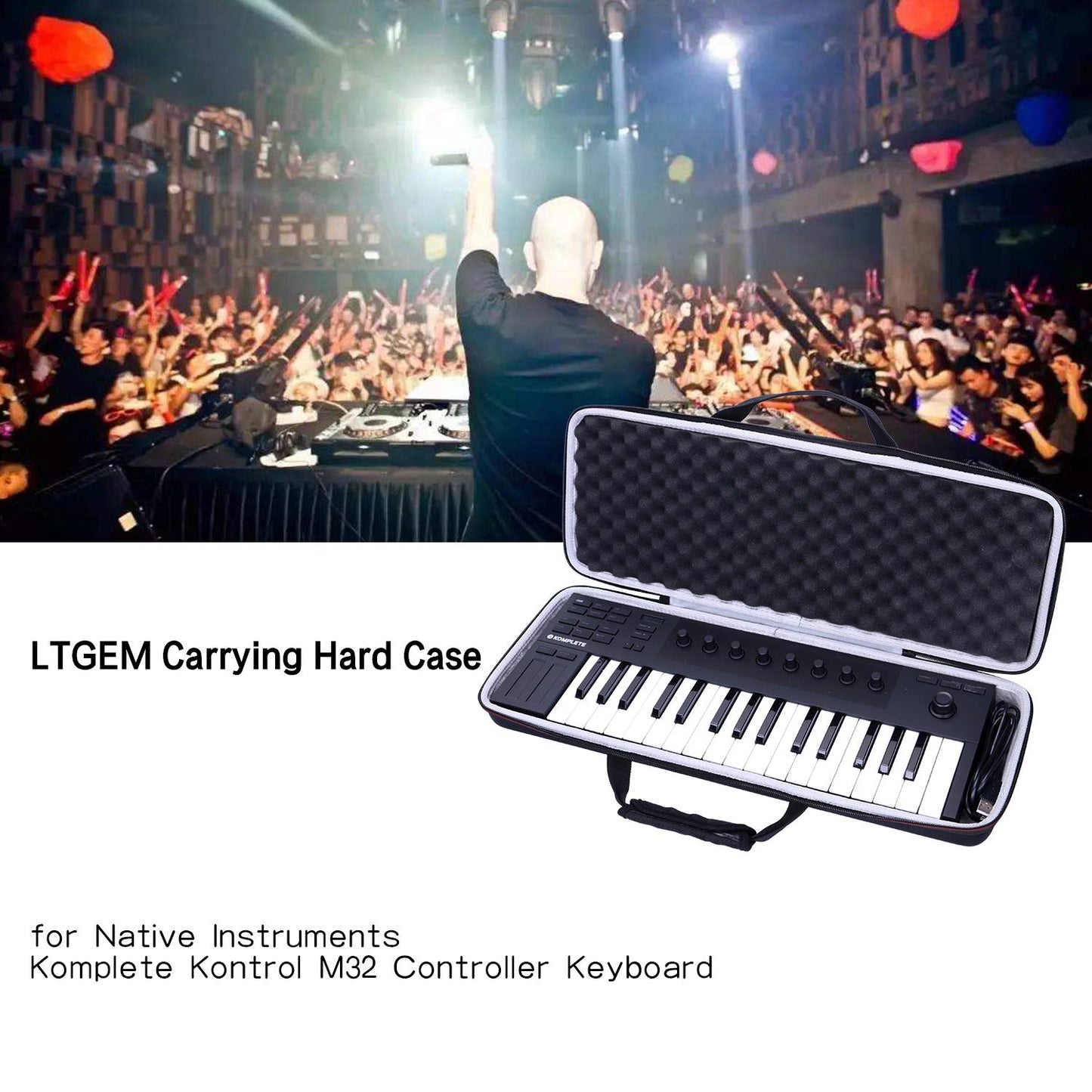 Hard Case for Native Instruments Komplete Kontrol M32 Controller Keyboard