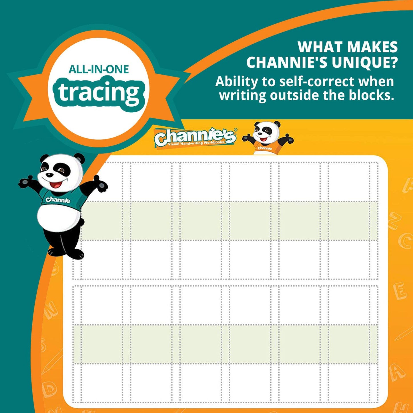 Channie’s Visual Dry Erase Flashcards for Pre-K Through First Grade Students’ to Learn to Trace